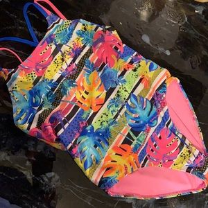 Girls one piece swim suit